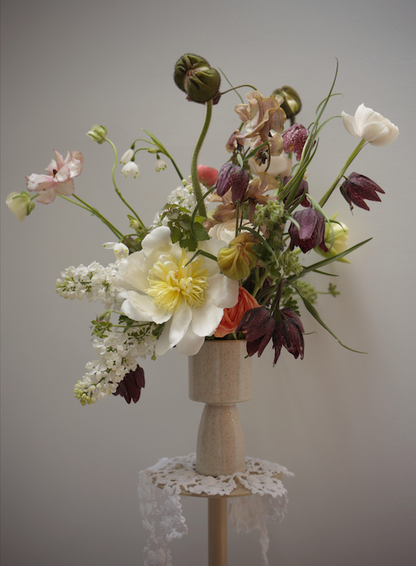 Arrangement in a vase